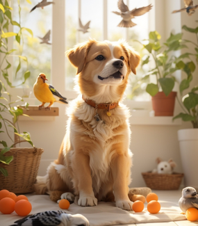 室内家居可爱萌狗狗图片